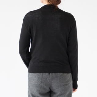 クルーネックカーディガン(NERO)162cm クルーネックカーディガン(NERO)162cm