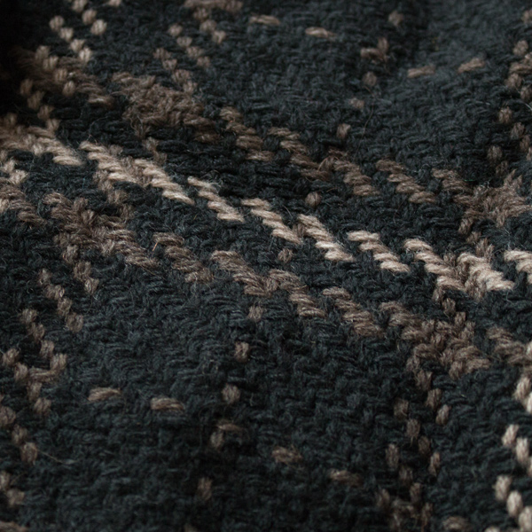 バスケットのように縦横リズム良く編み立てられた生地(DUBLIN NERO BROWN) バスケットのように縦横リズム良く編み立てられた生地(DUBLIN NERO BROWN)