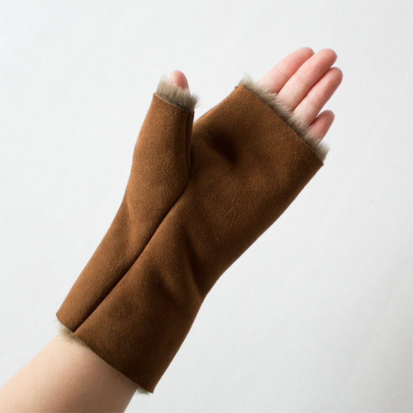 指なしシープスキンミトン WARE LDS（FRENCH MERINO OTOMAN）