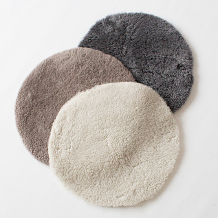 SHEEP SKIN SEATPAD CIRCLE UKCURLY