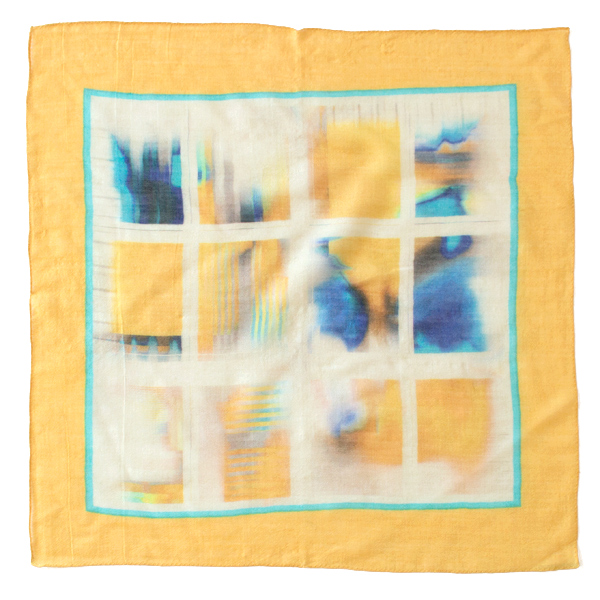 ウールシルクスカーフ(VOYAGE yellow)