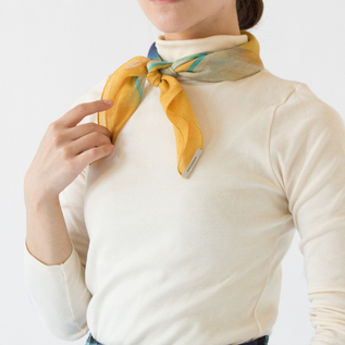 チクチクが苦手な敏感肌の方でも安心して使えるmarumasuのスカーフ(VOYAGE yellow) チクチクが苦手な敏感肌の方でも安心して使えるmarumasuのスカーフ(VOYAGE yellow)
