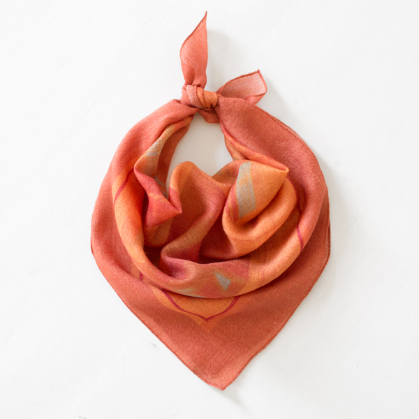 JOURNEY OF THE SCARF teracotta