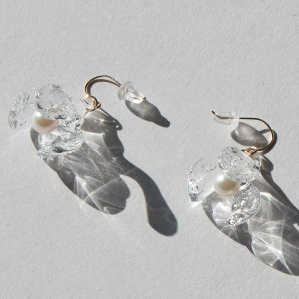 【別注】PEARL K10 ルナリア(ピアス)