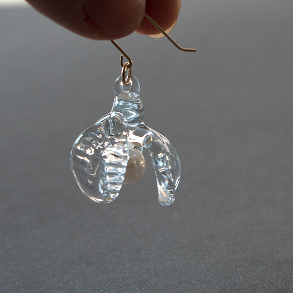 【別注】PEARL K10 ルナリア(ピアス)