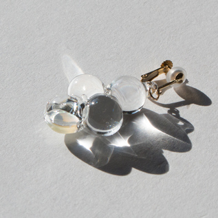 【ほぅ】＊SALE＊彫刻ドロップシェル大粒イヤリング ほぅ様専用】＊SALE＊彫刻ドロップシェル大粒イヤリング