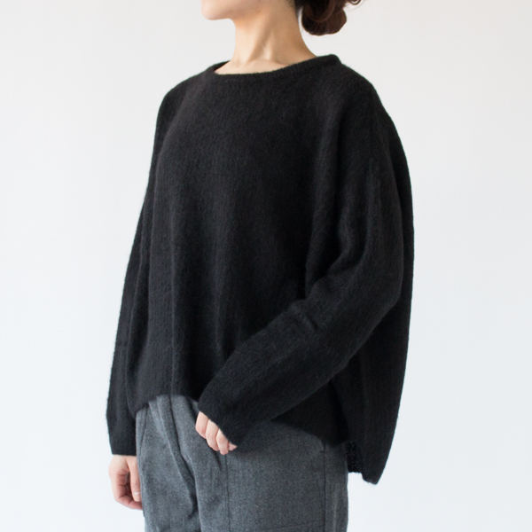 アルパカシルク タムタム ワイドセーター(BLACK、身長162cm) アルパカシルク タムタム ワイドセーター(BLACK、身長162cm)