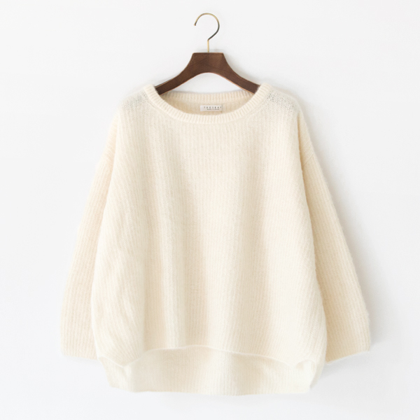 アルパカシルク タムタム ワイドセーター(WHITE) アルパカシルク タムタム ワイドセーター(WHITE)