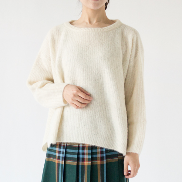 アルパカシルク タムタム ワイドセーター(WHITE、身長162cm) アルパカシルク タムタム ワイドセーター(WHITE、身長162cm)