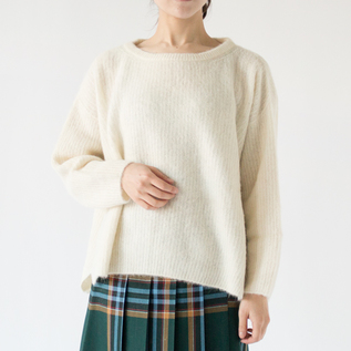 アルパカシルク タムタム ワイドセーター(WHITE、身長162cm) アルパカシルク タムタム ワイドセーター(WHITE、身長162cm)