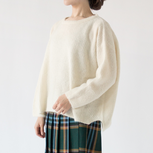 アルパカシルク タムタム ワイドセーター(WHITE、身長162cm) アルパカシルク タムタム ワイドセーター(WHITE、身長162cm)