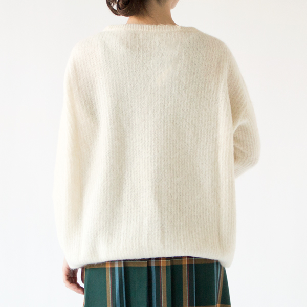 アルパカシルク タムタム ワイドセーター(WHITE、身長162cm) アルパカシルク タムタム ワイドセーター(WHITE、身長162cm)