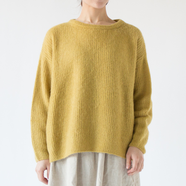 アルパカシルク タムタム ワイドセーター(YELLOW、身長162cm) アルパカシルク タムタム ワイドセーター(YELLOW、身長162cm)