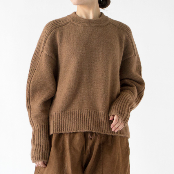 ベビーキャメル エポーレットセーター(CAMEL、身長162cm)