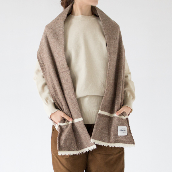ストール（BROWN WHITE）