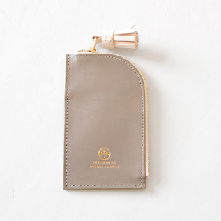 キーケース ZIPPED KEY CASE WITH TASSEL PULLER(TAUPE/IVORY) キーケース ZIPPED KEY CASE WITH TASSEL PULLER(TAUPE/IVORY)
