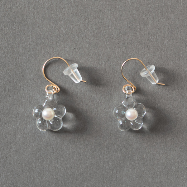 【別注】PEARL K10 ウメ(ピアス)