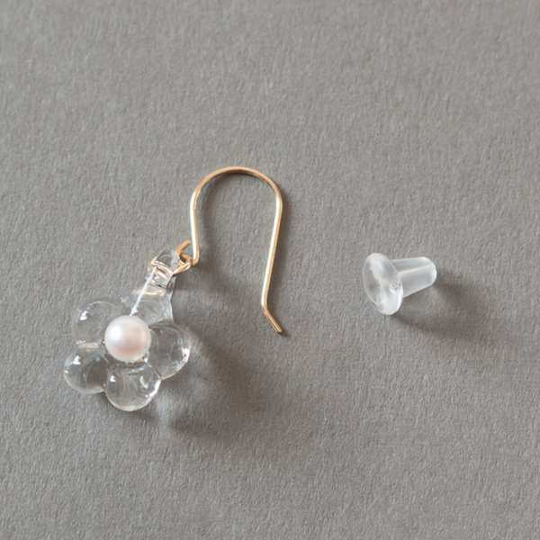 【別注】PEARL K10 ウメ(ピアス)