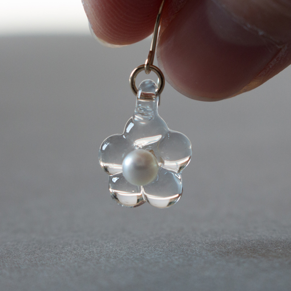 【別注】PEARL K10 ウメ(ピアス)