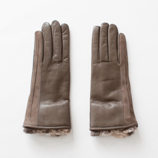 ファーライナー付きグローブ（TAUPE）
