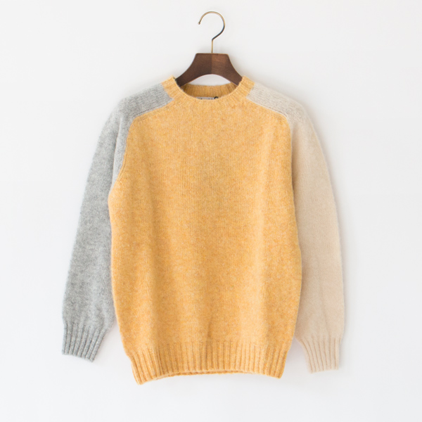 3カラークルーネックニットプルオーバー(MARZIPAN SILVER CREAM) 3カラークルーネックニットプルオーバー(MARZIPAN SILVER CREAM)