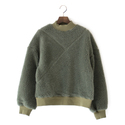 ウールシープボア モックネック切替プルオーバー 