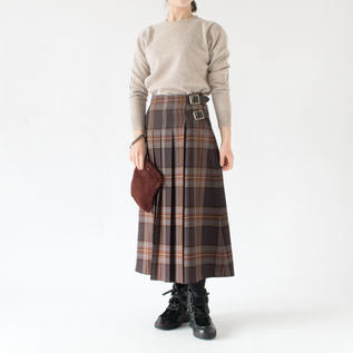 クルーネックエルボーパッチセーター(COBBEL)身長162cm クルーネックエルボーパッチセーター(COBBEL)身長162cm
