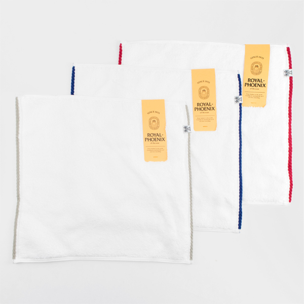CABIN タオルセット ウォッシュタオル(SUNNY RED&ROYAL BLUE&MIST GREY)