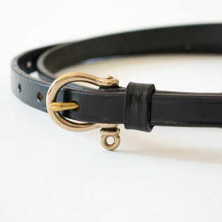 【美品】  MARTIN FAIZEY / マーティンフェイジー | レザー ベルト 1/2 Shackle | ブラック | メンズ ベルト 1/2 Shackle／MARTIN FAIZEY (マーティンフェイジー）｜愛着を
