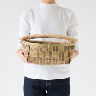 竹かご　肥料ふりかご 竹かご 肥料ふりかご