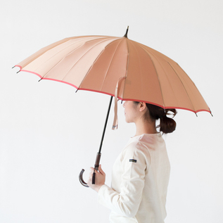 甲州織 長傘 かさね ベージュ/ピンク／KOMIYA（コミヤ）｜愛着を持って