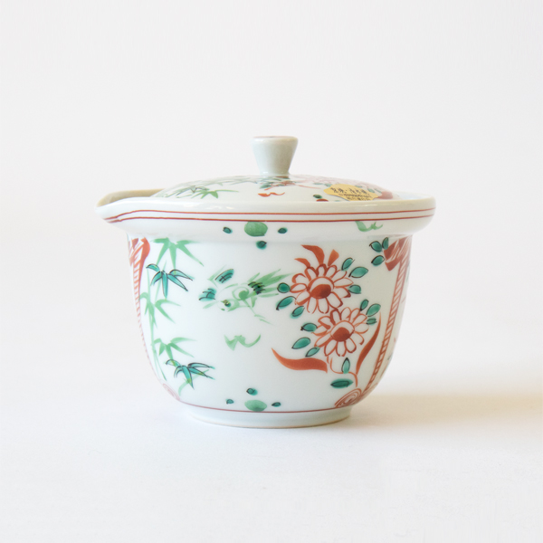 宝瓶 彩赤青絵花鳥 宝瓶 彩赤青絵花鳥