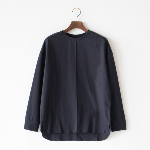 コットンハイパワーポンチ 長袖タックTシャツ(NAVY)