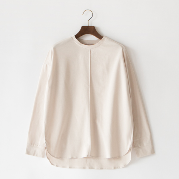 コットンハイパワーポンチ 長袖タックTシャツ(BEIGE)