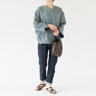リラクシーな着こなしが楽しめます(BLUE GREY・身長162cm) リラクシーな着こなしが楽しめます(BLUE GREY・身長162cm)
