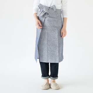 リネンシャンブレー ソムリエエプロン／ALDIN（アルディン）｜愛着を