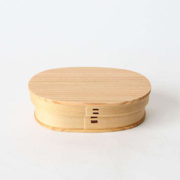 中(仕切り無し)小判わっぱ弁当箱