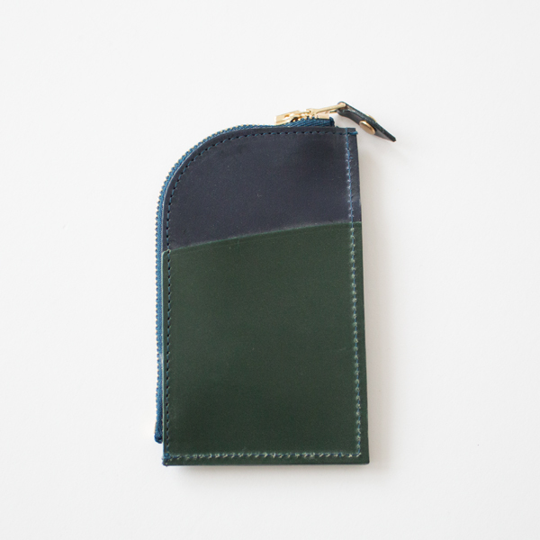【別注】キーケース ZIPPED KEY CASE WITH POCKET(DARK BLUE/BOTTLE GREEN)