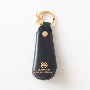 【未使用級】グレンロイヤル シューホーン ブラック 靴べら 携帯 GLENROYAL グレンロイヤル フルブライドルレザー ポケットシュー