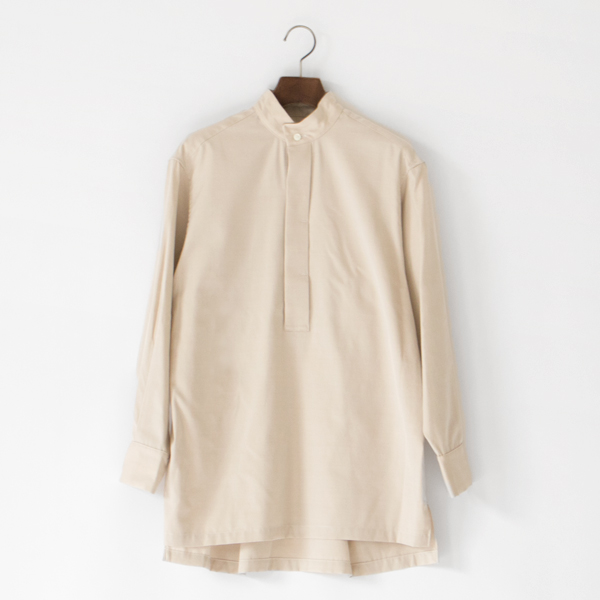ハイカラ― プルオーバードレスシャツ(BEIGE)