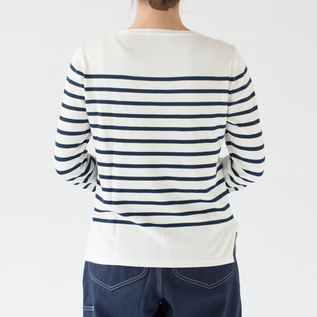 SERGE ボーダー バスクニット Latte x Marine／Letroyes（ルトロワ