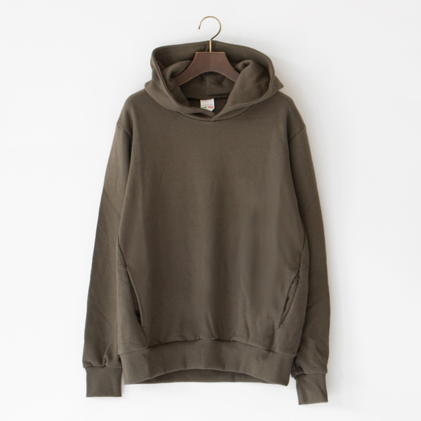 フレンチテリルーズフィットプルオーバー（Verde Militare）