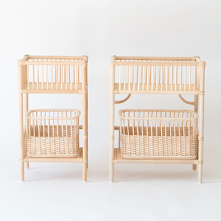 【オーダー】籐 2段ランドリーバスケット