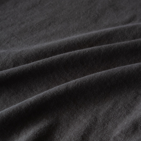 膨らみと柔らかさのあるオーガニックコットン(CHARCOAL)