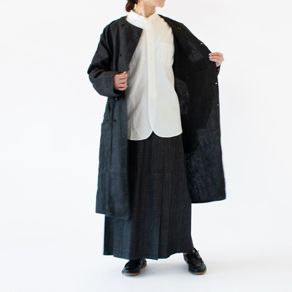 一枚で存在感のあるコート(BLACK・身長162cm)