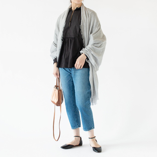 モダールカシミヤフリンジストール／PAOLO MARIANI（パオロ マリアーニ