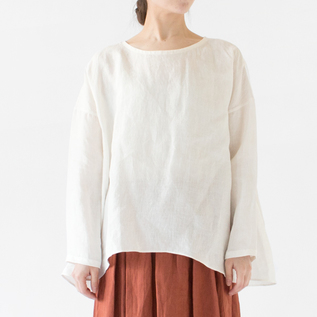 クルーネック バックギャザーシャツ(身長162cm、WHITE) クルーネック バックギャザーシャツ(身長162cm、WHITE)