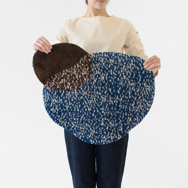 お部屋のあちこちで使えるスモールサイズのラグマット(BLUE) お部屋のあちこちで使えるスモールサイズのラグマット(BLUE)