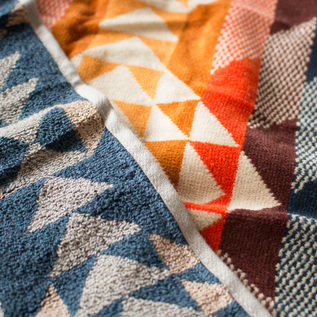 Pendleton 幾何学模様ブランケット 100%コットン Pendleton 幾何学模様ブランケット 100%コットン