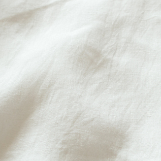 着始めから柔らかいワッシャー加工を施したフレンチリネンキャンバス(WHT) 着始めから柔らかいワッシャー加工を施したフレンチリネンキャンバス(WHT)